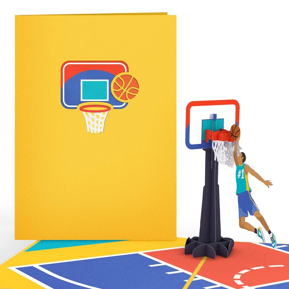 Lovepop - Basketball Spiel 3D Pop-Up Karte - Onlineshop für außergewöhnliche Grußkarten und Paper Art - Online kaufen