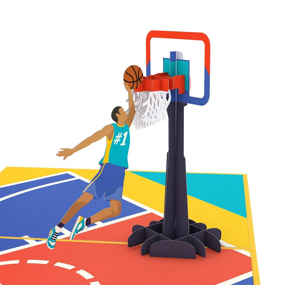Lovepop - Basketball Spiel 3D Pop-Up Karte - Onlineshop für außergewöhnliche Grußkarten und Paper Art - Online kaufen