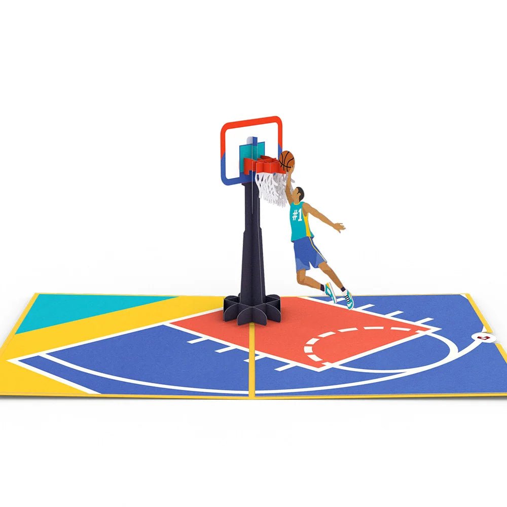 Lovepop - Basketball Spiel 3D Pop-Up Karte - Onlineshop für außergewöhnliche Grußkarten und Paper Art - Online kaufen