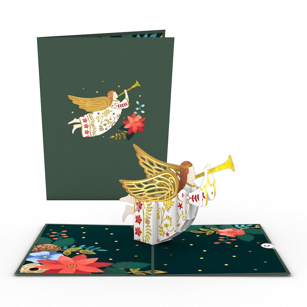 Lovepop - Feiertagsengel Weihnachten 3D Pop - Up Karte - Onlineshop für außergewöhnliche Grußkarten und Paper Art - Online kaufen