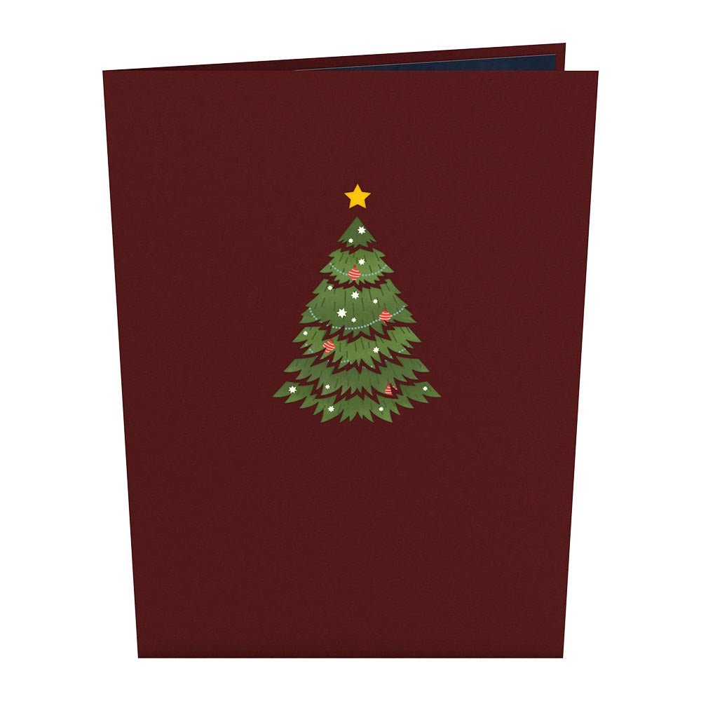 Lovepop - Festlicher Weihnachtsbaum 3D Pop - Up Karte - Onlineshop für außergewöhnliche Grußkarten und Paper Art - Online kaufen