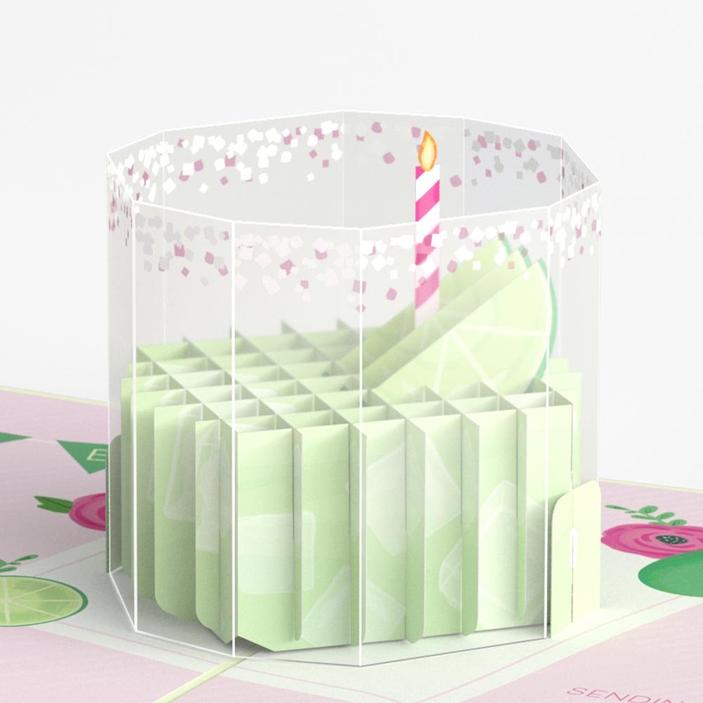 Lovepop - Geburtstags - Margarita 3D Pop - Up Karte - Onlineshop für außergewöhnliche Grußkarten und Paper Art - Online kaufen