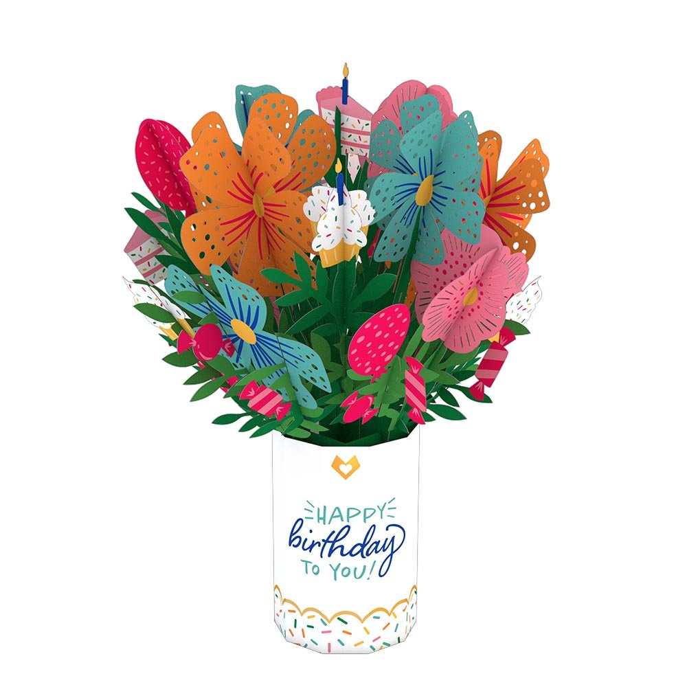 Lovepop - Geburtstagsblumenstrauß 3D Pop - Up Bouquet - Onlineshop für außergewöhnliche Grußkarten und Paper Art - Online kaufen