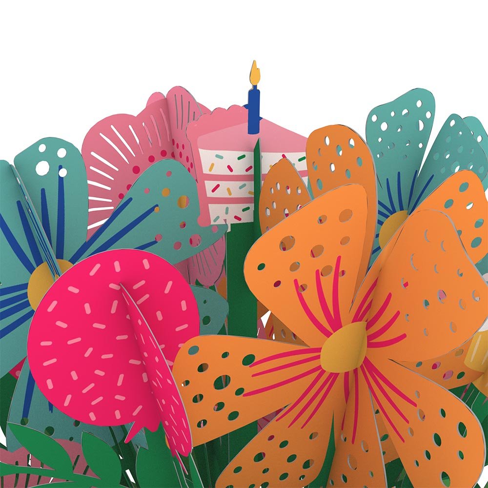 Lovepop - Geburtstagsblumenstrauß 3D Pop - Up Bouquet - Onlineshop für außergewöhnliche Grußkarten und Paper Art - Online kaufen