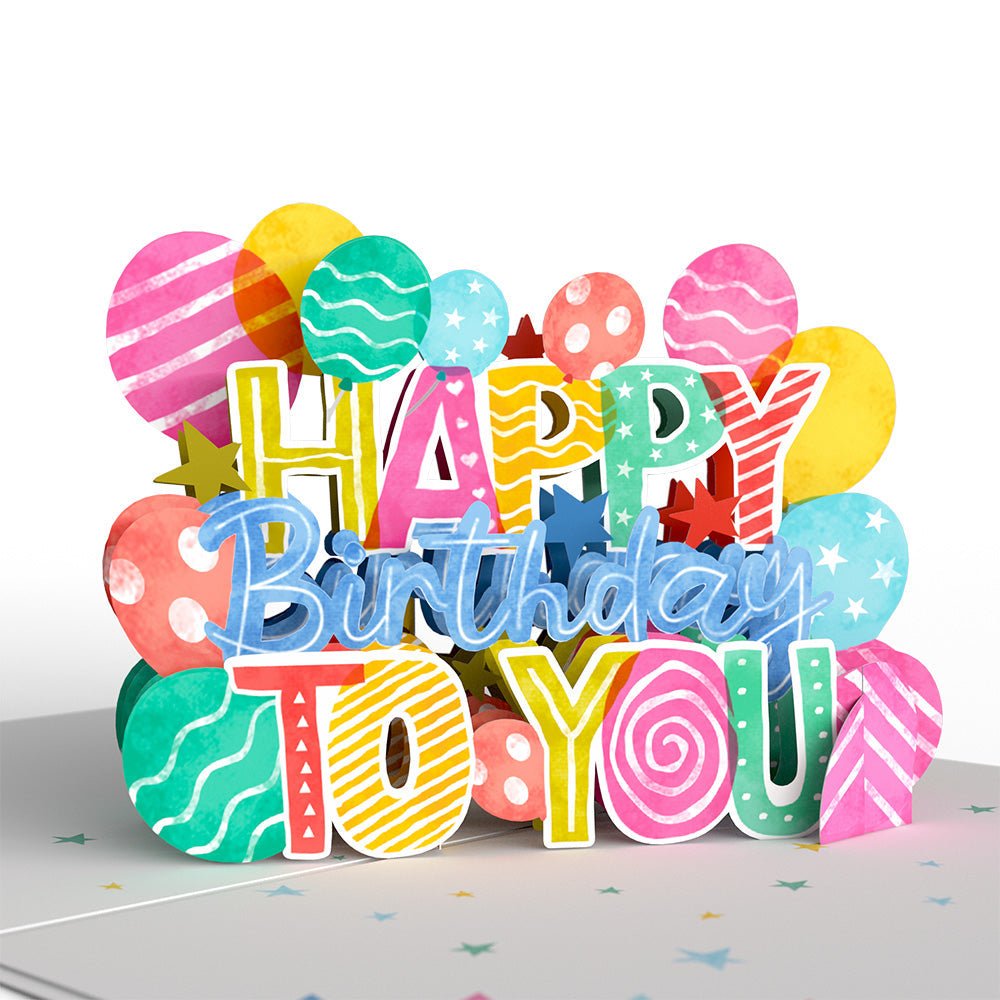 Lovepop - Happy Birthday to You 3D Pop - Up Karte - Onlineshop für außergewöhnliche Grußkarten und Paper Art - Online kaufen