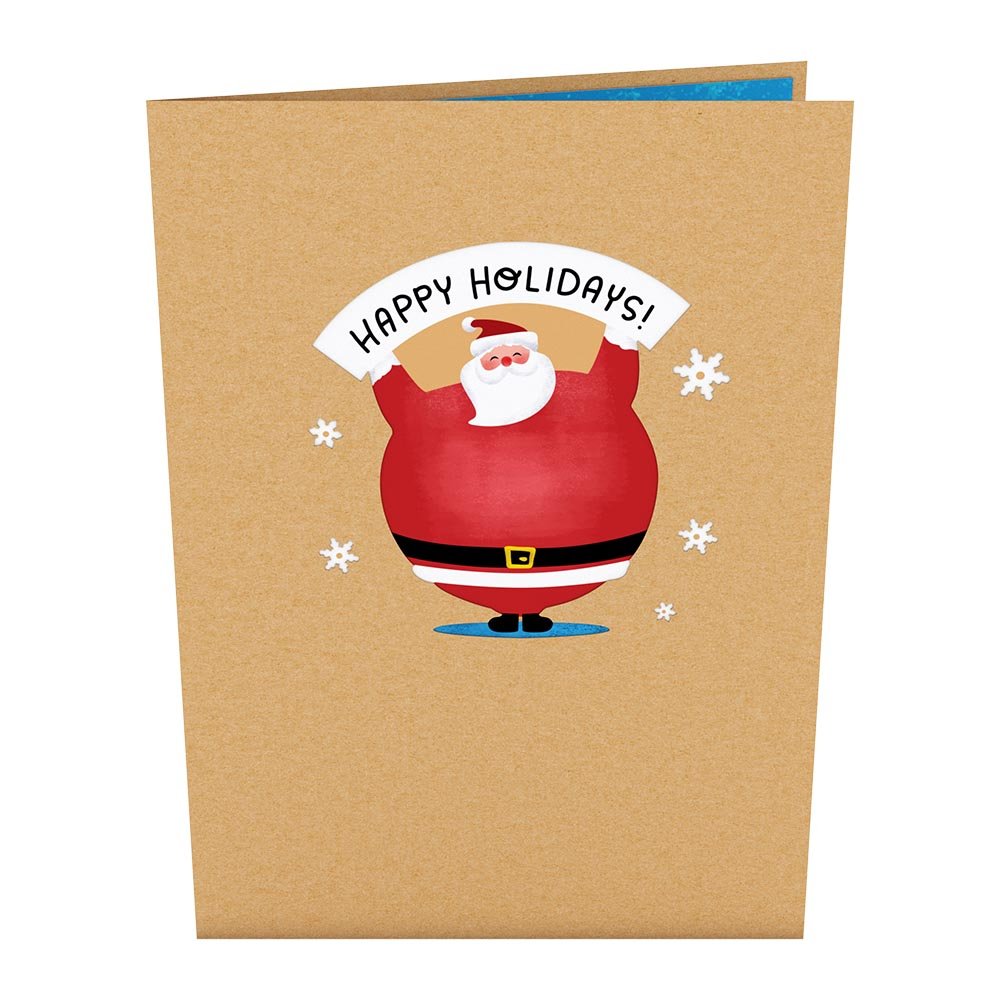 Lovepop - Jolly Santa Lustiger Weihnachtsmann 3D Pop - Up Karte - Onlineshop für außergewöhnliche Grußkarten und Paper Art - Online kaufen