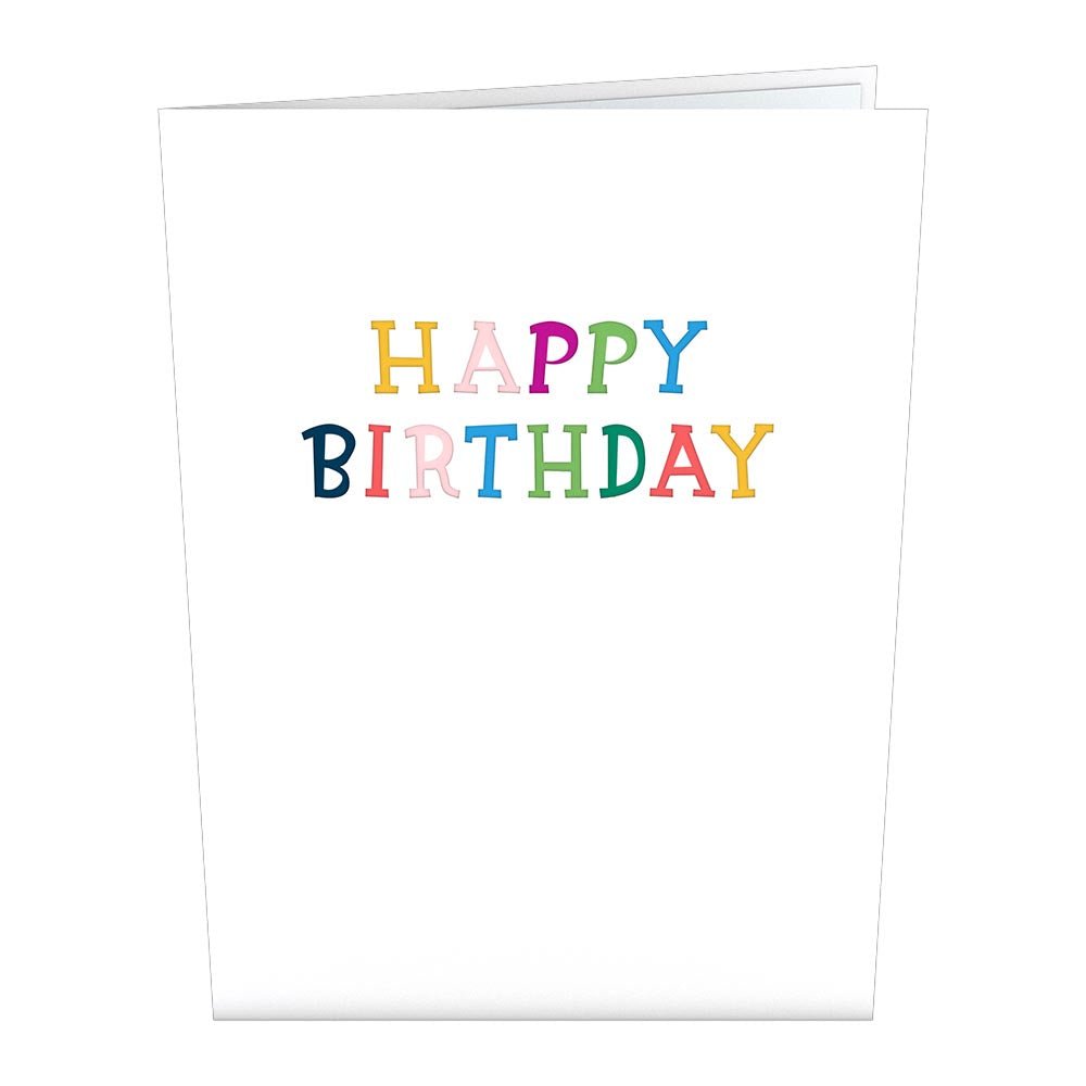 Lovepop - Klassische Alles Gute zum Geburtstag 3D Pop - Up Karte - Onlineshop für außergewöhnliche Grußkarten und Paper Art - Online kaufen