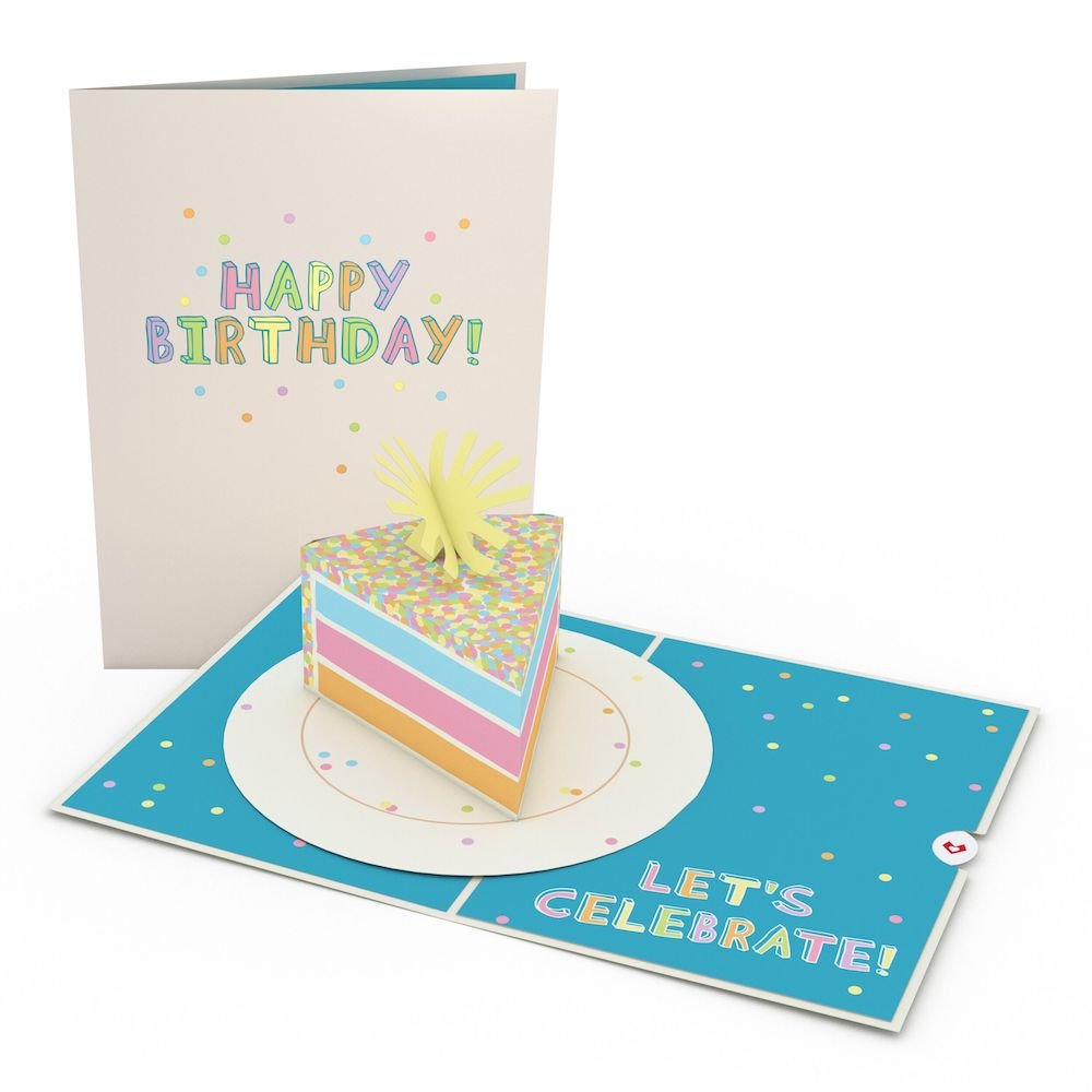 Lovepop - Konfetti - Geburtstagspaket 3D Pop - Up Karte + Bouquet Set - Onlineshop für außergewöhnliche Grußkarten und Paper Art - Online kaufen