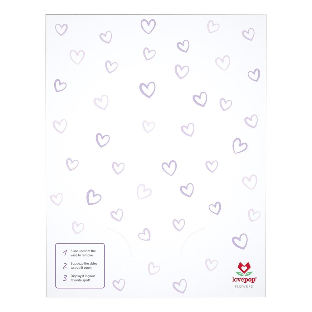 Lovepop - Lila Rosenstrauß 3D Pop - Up Bouquet - Onlineshop für außergewöhnliche Grußkarten und Paper Art - Online kaufen