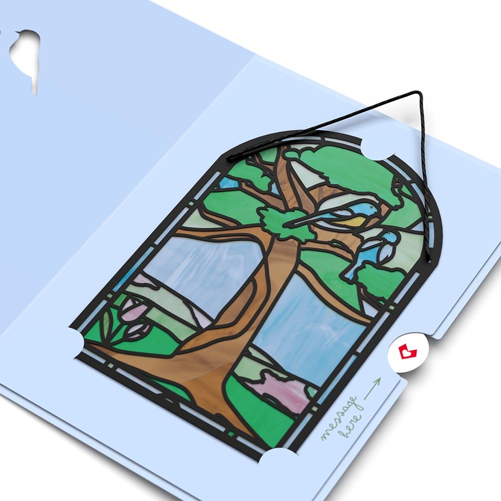 Lovepop - Muttertag Rotkehlchen Sonnenfänger Karte - Onlineshop für außergewöhnliche Grußkarten und Paper Art - Online kaufen