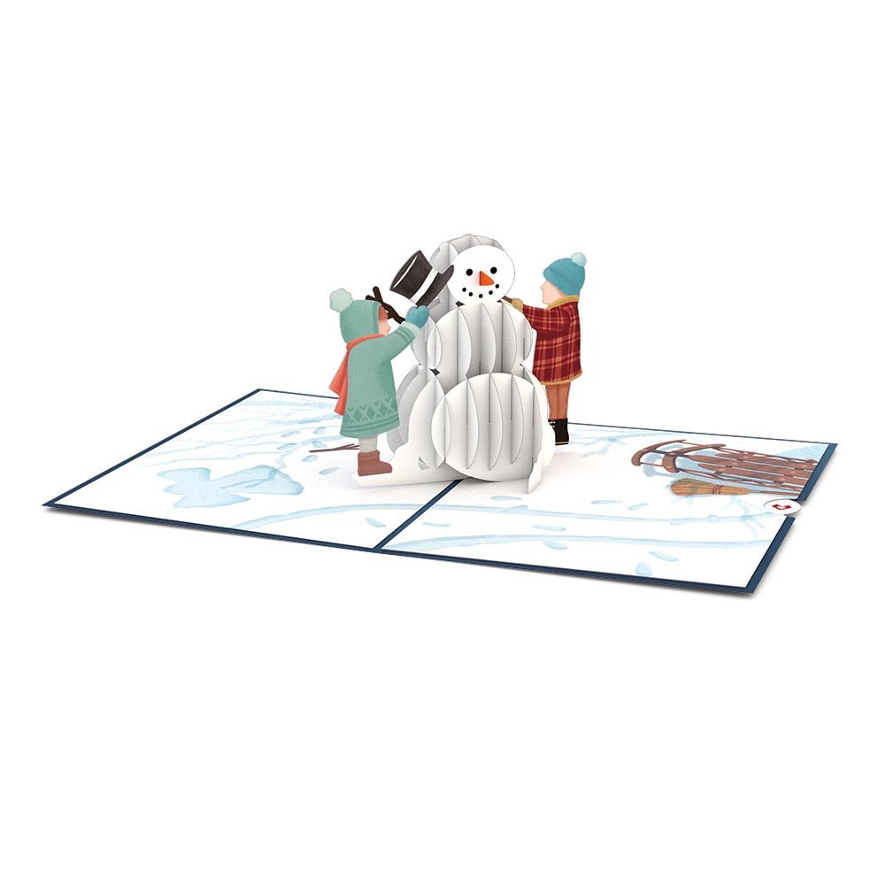 Lovepop - Schneemann 3D Pop - Up Karte - Onlineshop für außergewöhnliche Grußkarten und Paper Art - Online kaufen