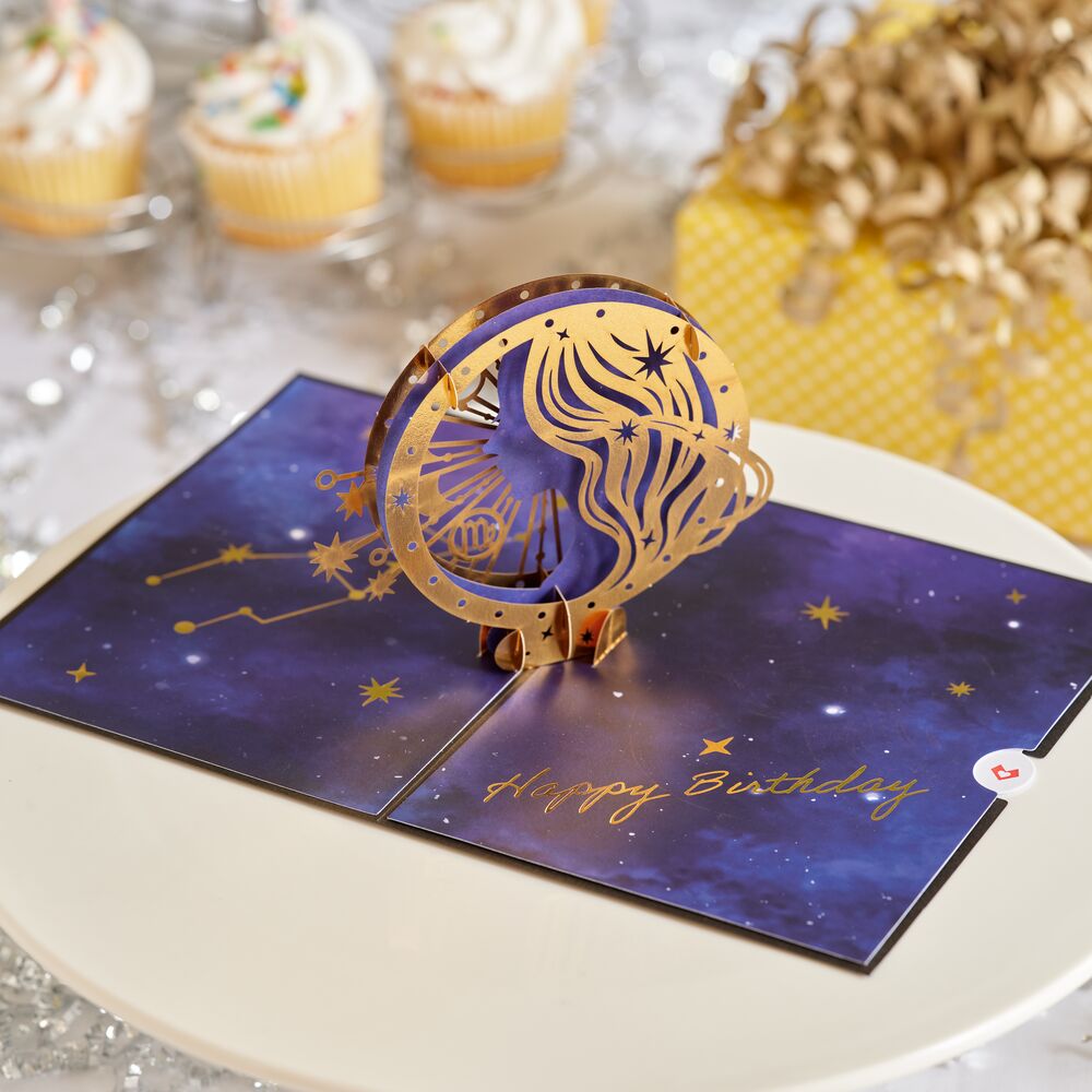 Lovepop - Sternzeichen Jungfrau 3D Pop - Up Karte - Onlineshop für außergewöhnliche Grußkarten und Paper Art - Online kaufen