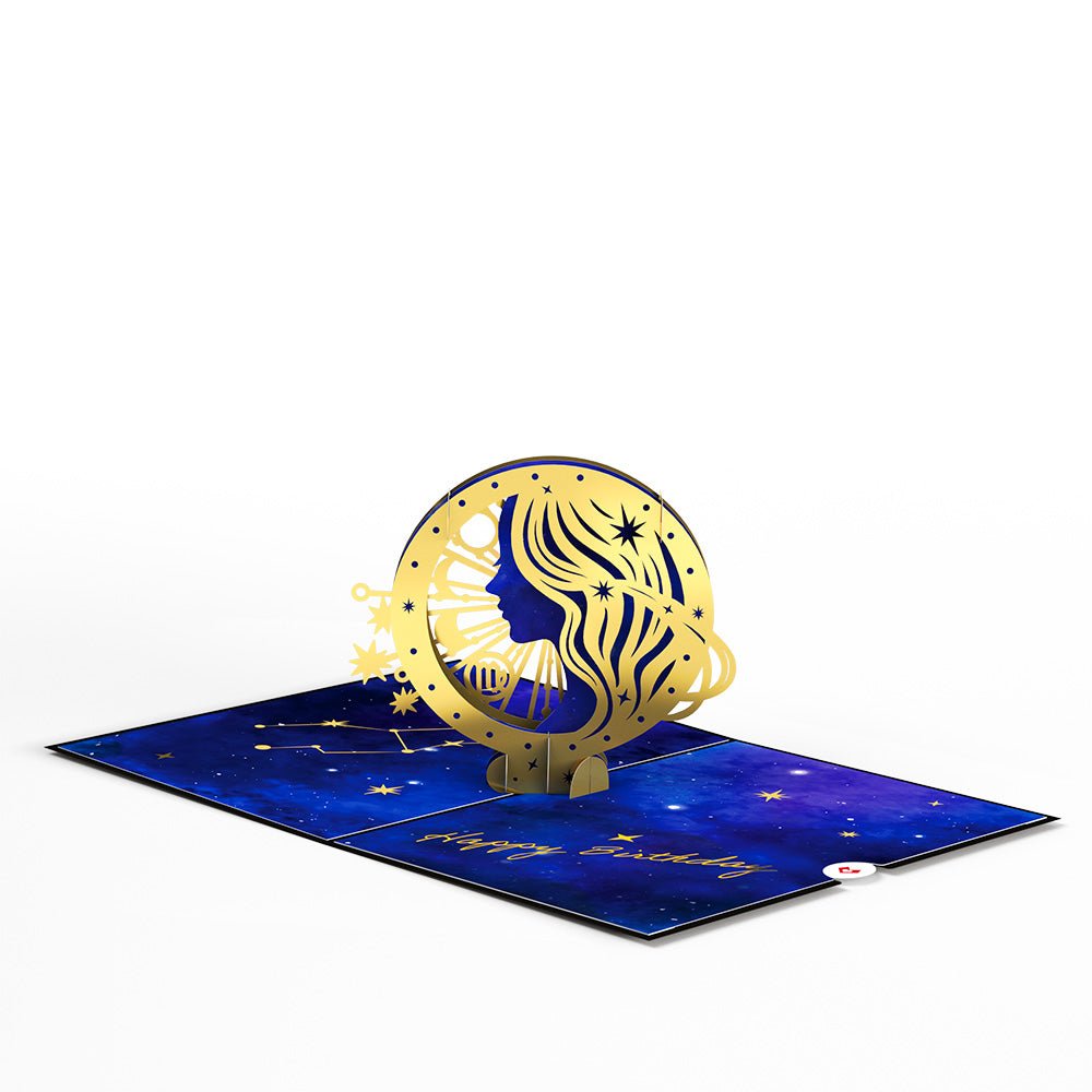 Lovepop - Sternzeichen Jungfrau 3D Pop - Up Karte - Onlineshop für außergewöhnliche Grußkarten und Paper Art - Online kaufen