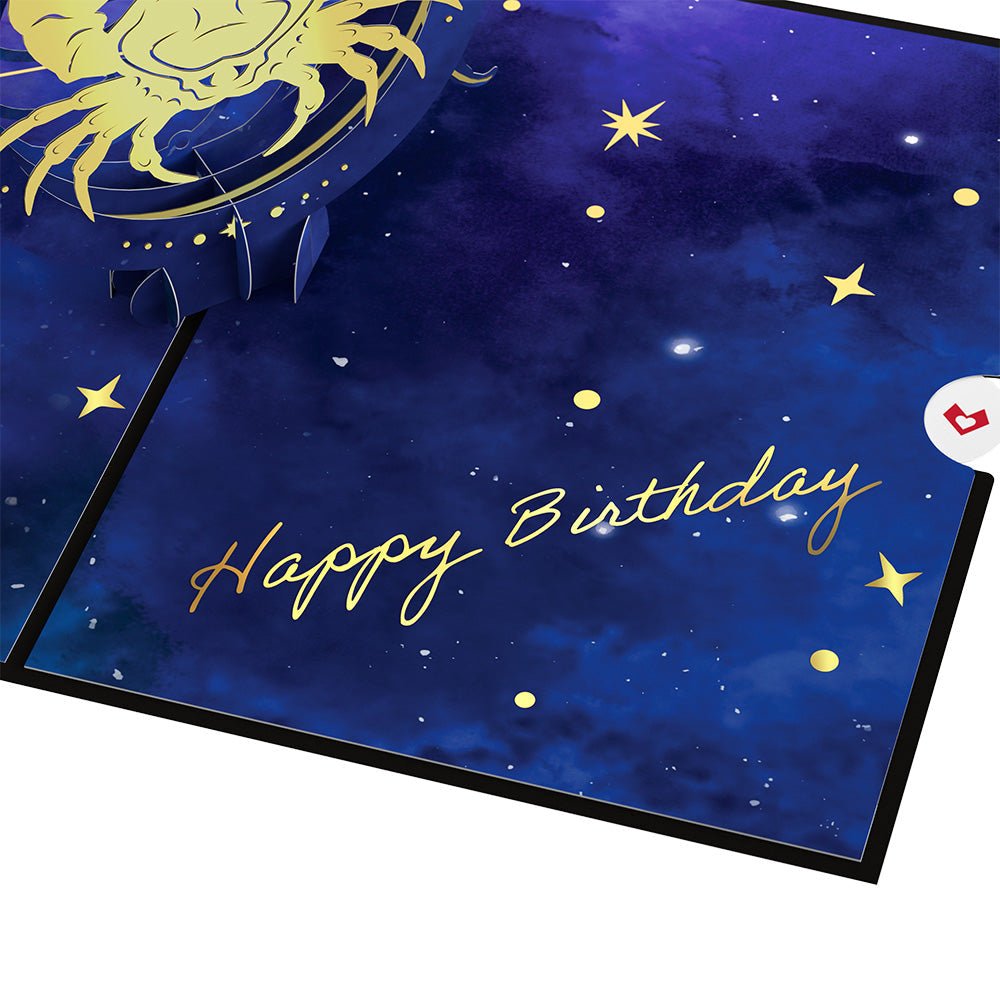 Lovepop - Sternzeichen Krebs 3D Pop - Up Karte - Onlineshop für außergewöhnliche Grußkarten und Paper Art - Online kaufen
