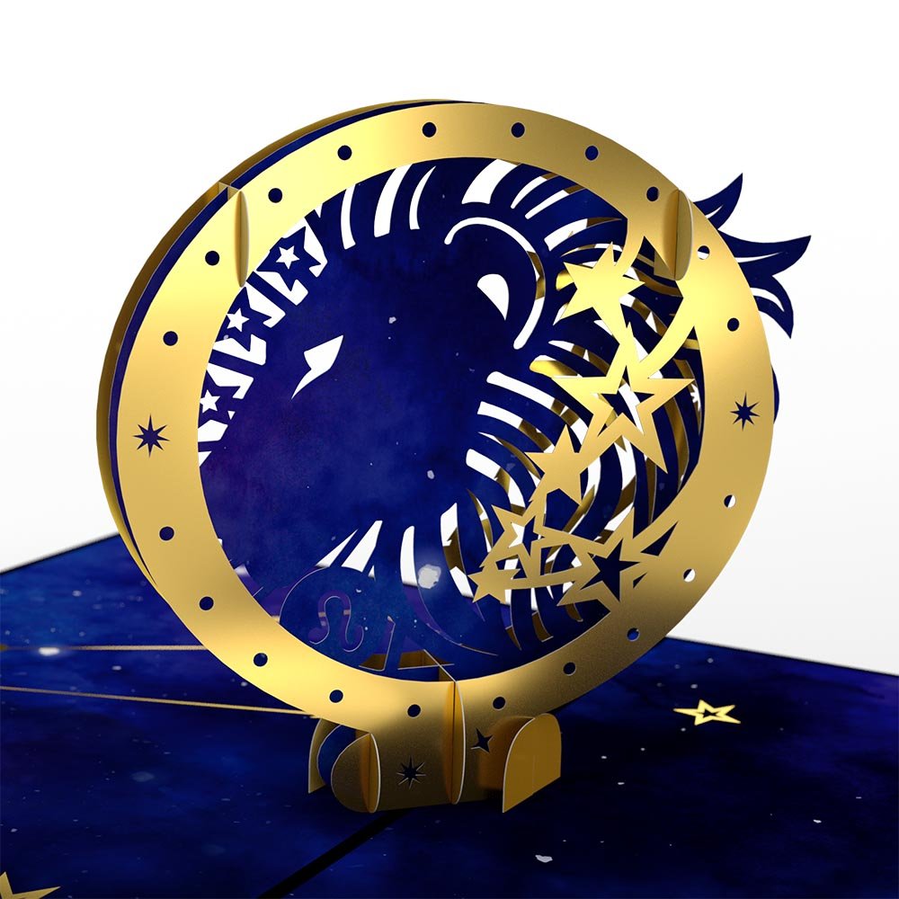 Lovepop - Sternzeichen Löwe 3D Pop - Up Karte - Onlineshop für außergewöhnliche Grußkarten und Paper Art - Online kaufen