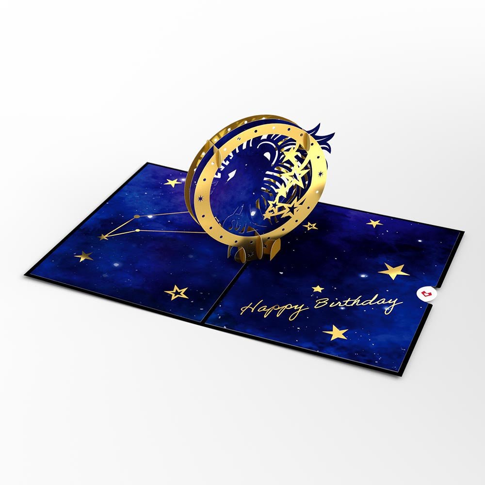 Lovepop - Sternzeichen Löwe 3D Pop - Up Karte - Onlineshop für außergewöhnliche Grußkarten und Paper Art - Online kaufen