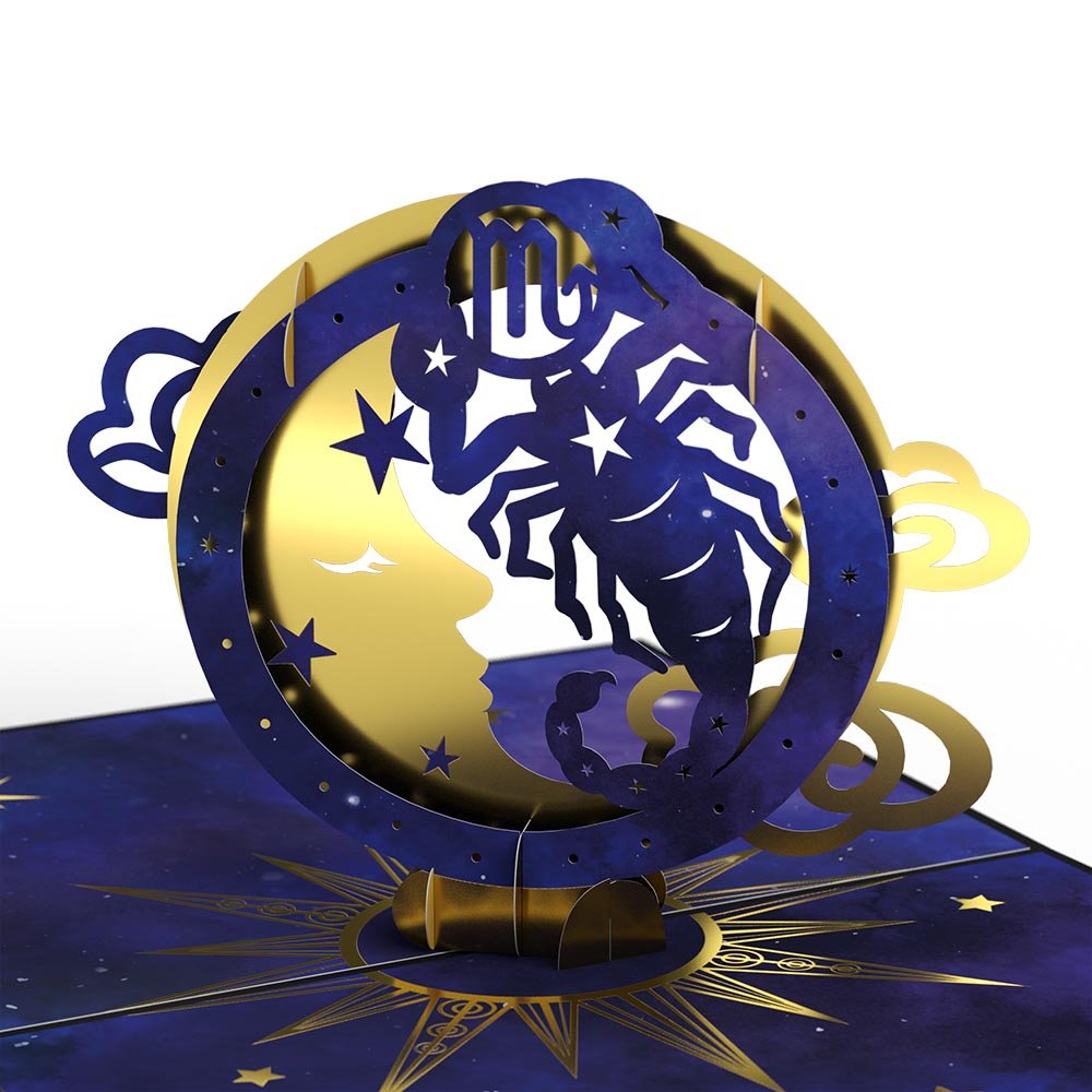Lovepop - Sternzeichen Skorpion 3D Pop - Up Karte - Onlineshop für außergewöhnliche Grußkarten und Paper Art - Online kaufen