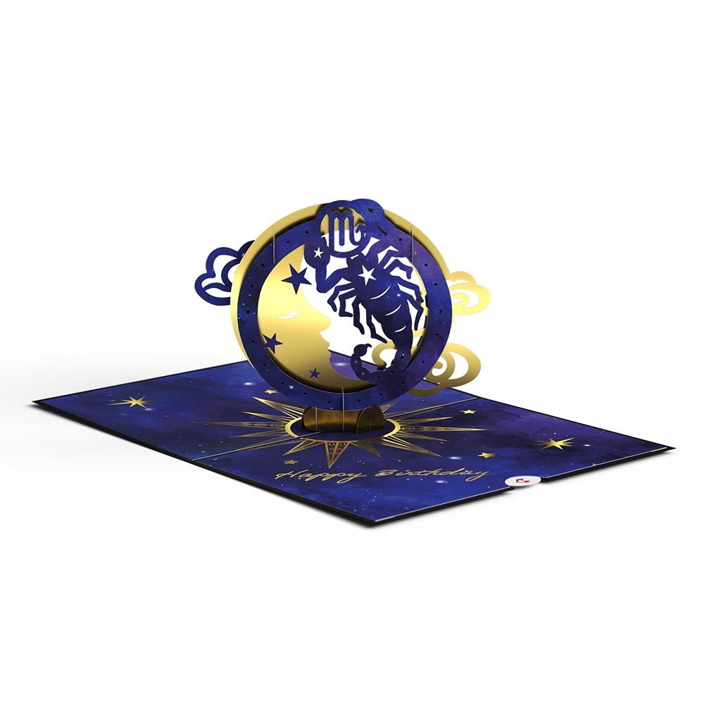 Lovepop - Sternzeichen Skorpion 3D Pop - Up Karte - Onlineshop für außergewöhnliche Grußkarten und Paper Art - Online kaufen