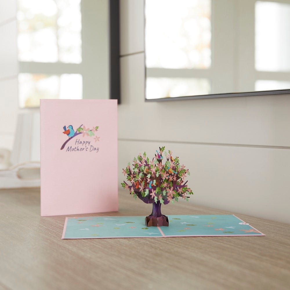 Lovepop - Vogelbaum zum Muttertag 3D Pop - Up Karte - Onlineshop für außergewöhnliche Grußkarten und Paper Art - Online kaufen