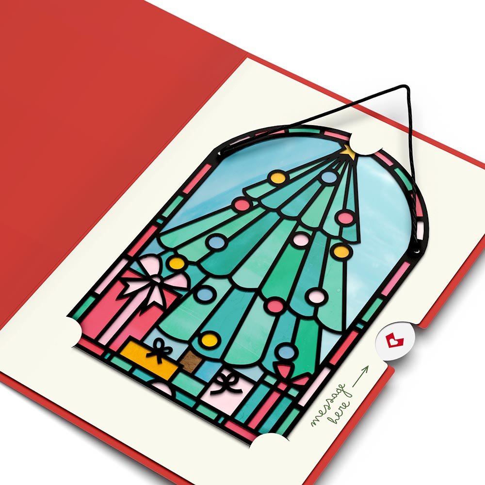 Lovepop - Weihnachtsbaum Sonnenfänger Karte - Onlineshop für außergewöhnliche Grußkarten und Paper Art - Online kaufen