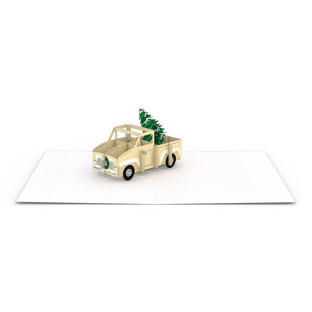 Lovepop - Weihnachtstruck Notizkarten 4er - Pack 3D Pop - Up Kartenpaket - Onlineshop für außergewöhnliche Grußkarten und Paper Art - Online kaufen