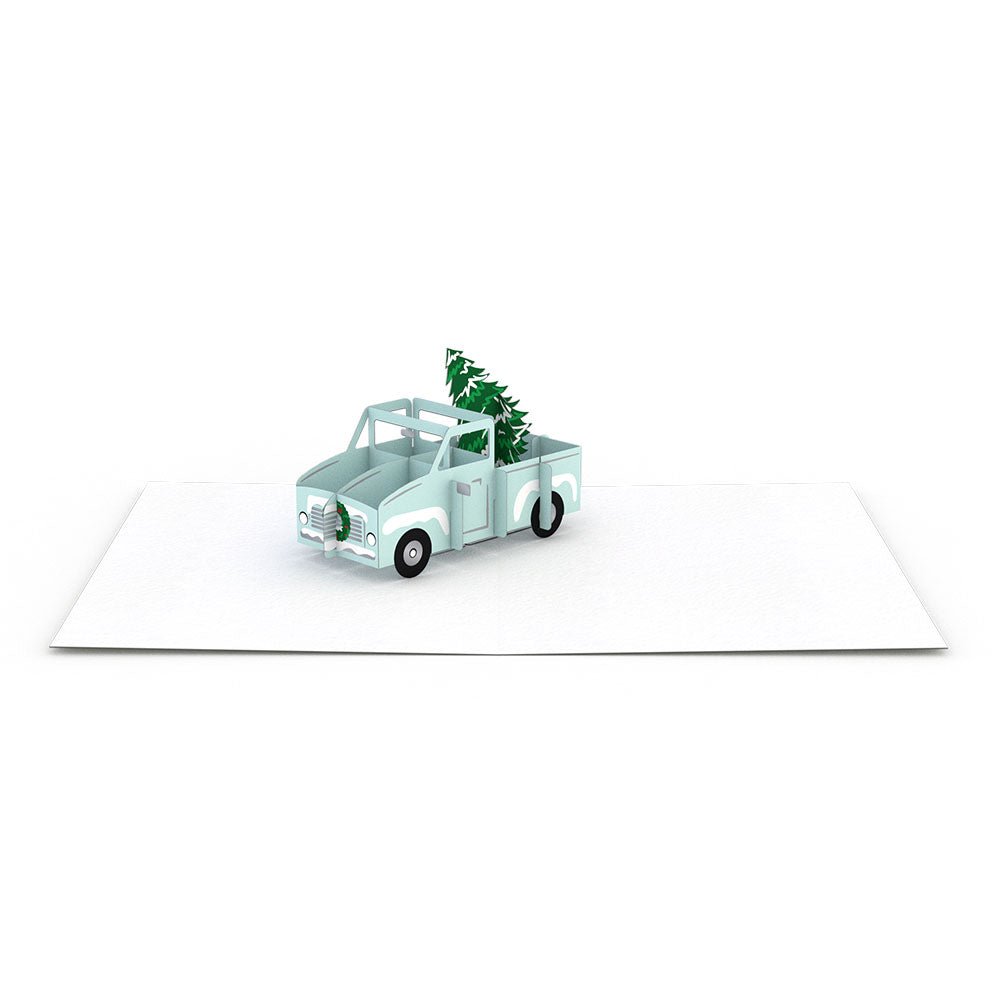 Lovepop - Weihnachtstruck Notizkarten 4er - Pack 3D Pop - Up Kartenpaket - Onlineshop für außergewöhnliche Grußkarten und Paper Art - Online kaufen