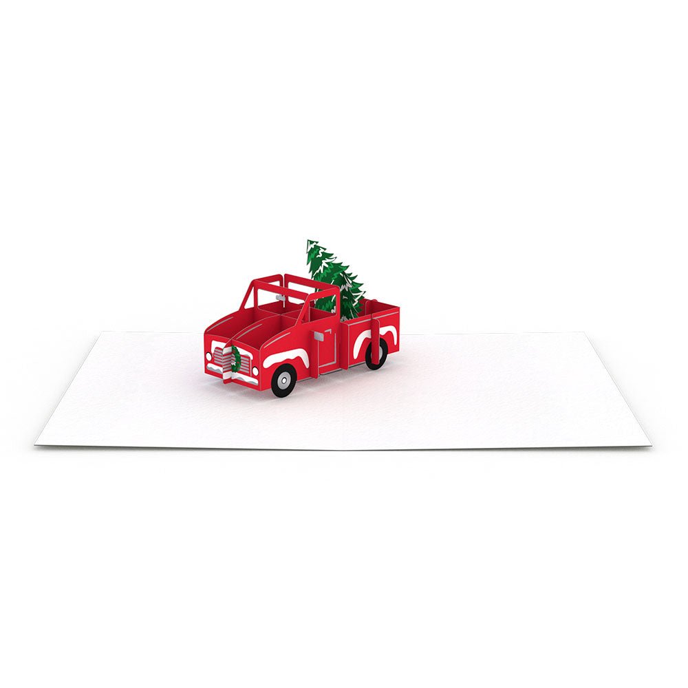 Lovepop - Weihnachtstruck Notizkarten 4er - Pack 3D Pop - Up Kartenpaket - Onlineshop für außergewöhnliche Grußkarten und Paper Art - Online kaufen
