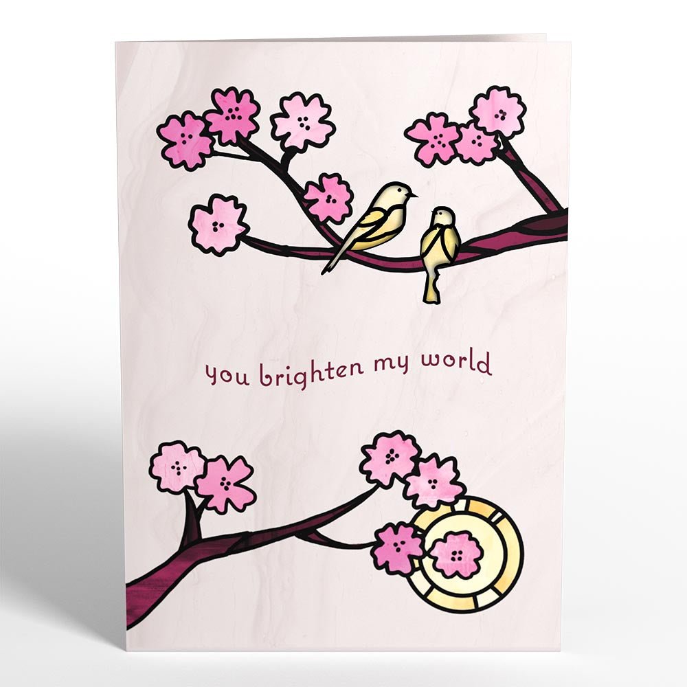 Lovepop - You Brighten My World Sonnenfänger Karte - Onlineshop für außergewöhnliche Grußkarten und Paper Art - Online kaufen
