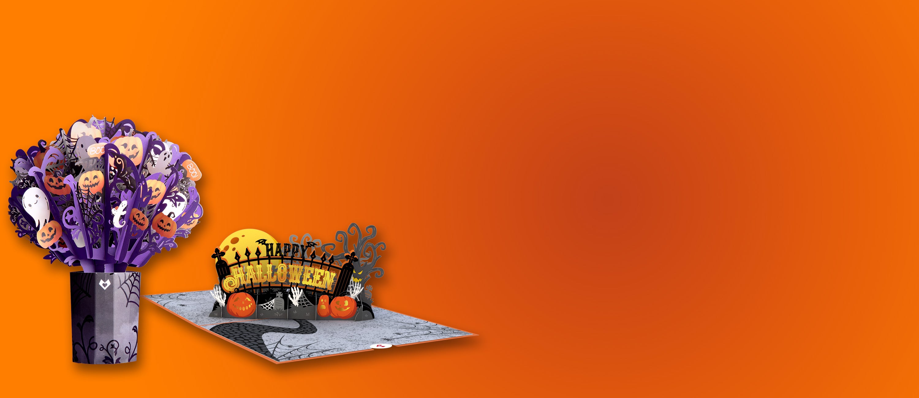 Happy Halloween Lovepop 3D Pop-Up Grußkarte Halloweenkarte