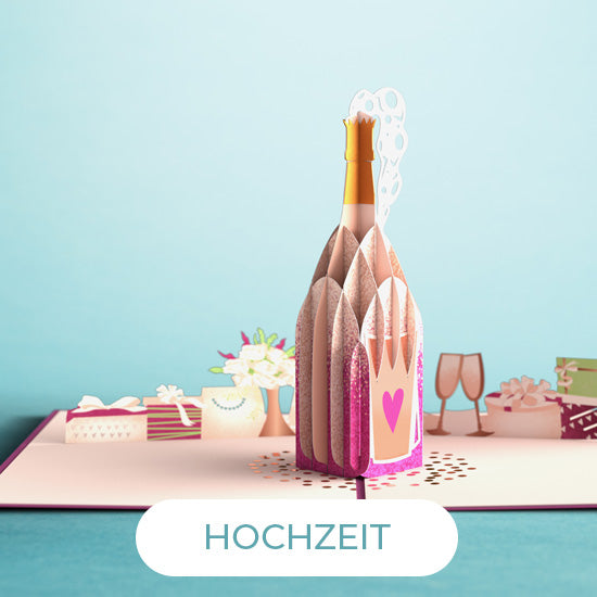 3D Pop-Up Karten für Hochzeiten