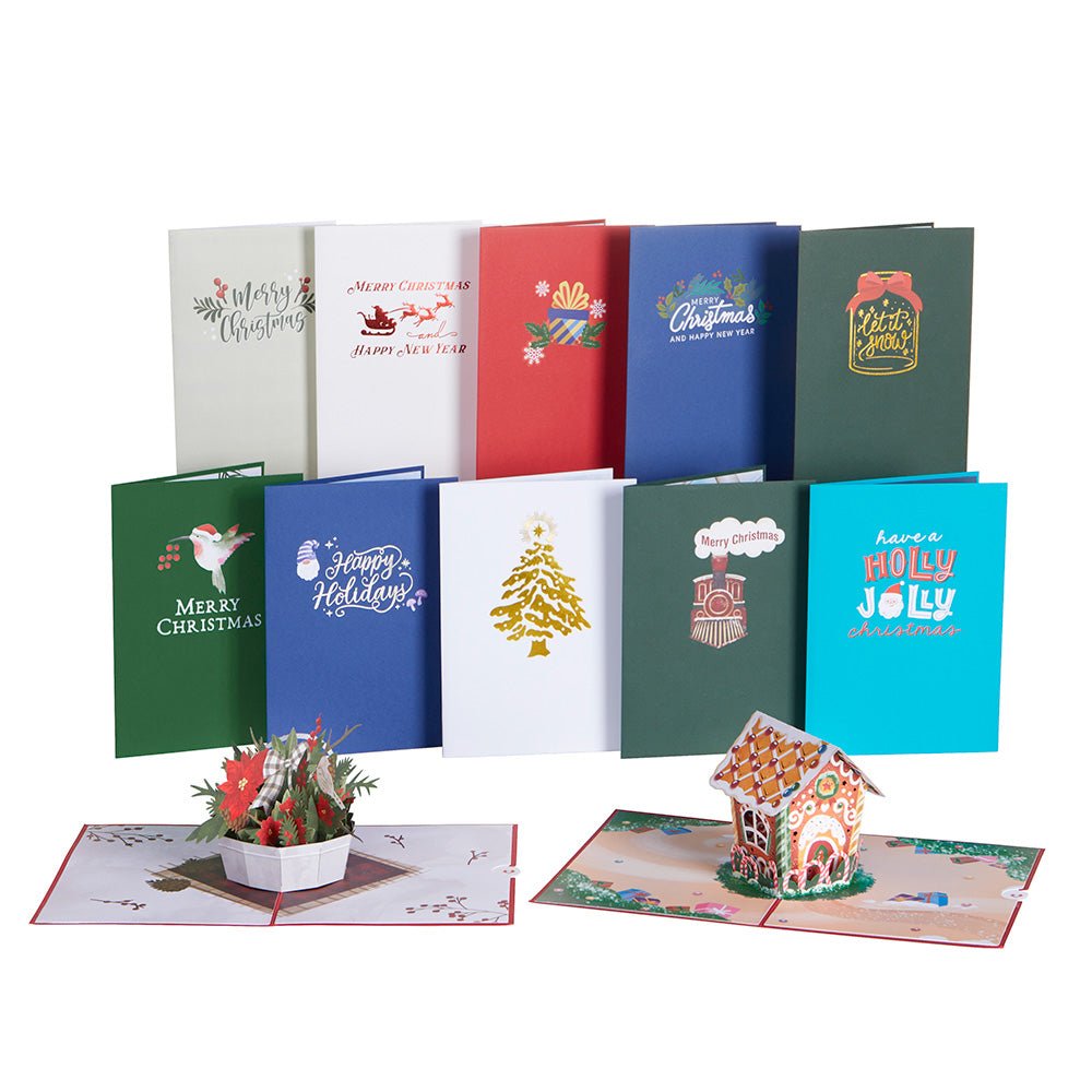 Lovepop - 12 - Tage Weihnachten 3D Pop - Up Kartenpaket - Onlineshop für außergewöhnliche Grußkarten und Paper Art - Online kaufen