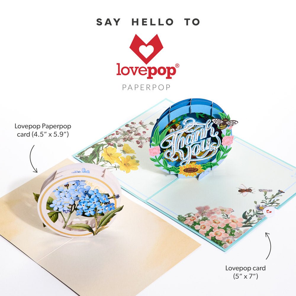 Lovepop - 12er - Pack Schöne Botanicals Blumen 3D Pop - Up Kartenpaket - Onlineshop für außergewöhnliche Grußkarten und Paper Art - Online kaufen