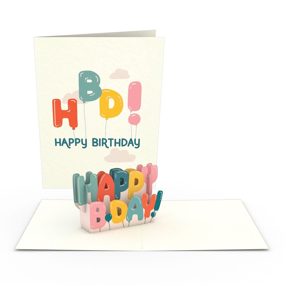 Lovepop - 4er - Pack Skurrile Geburtstags - Notizkarten 3D Pop - Up Kartenpaket - Onlineshop für außergewöhnliche Grußkarten und Paper Art - Online kaufen