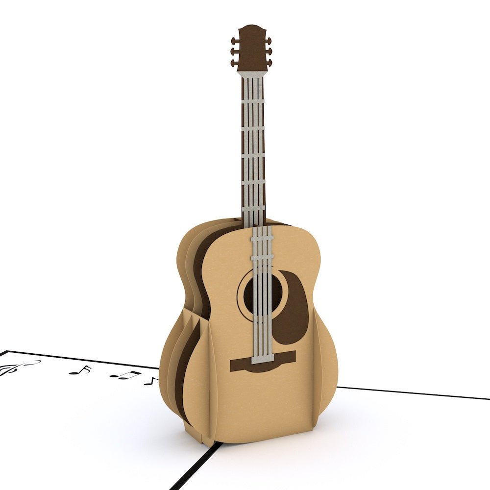 Lovepop - Akustikgitarre 3D Pop - Up Karte - Onlineshop für außergewöhnliche Grußkarten und Paper Art - Online kaufen