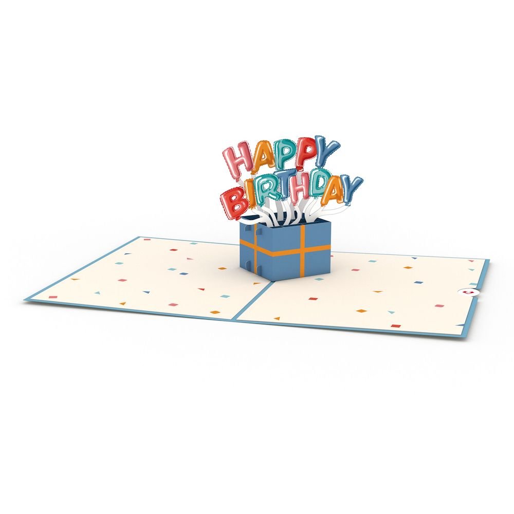 Lovepop - Alles Gute zum Geburtstag Burst 3D Pop - Up Karte - Onlineshop für außergewöhnliche Grußkarten und Paper Art - Online kaufen