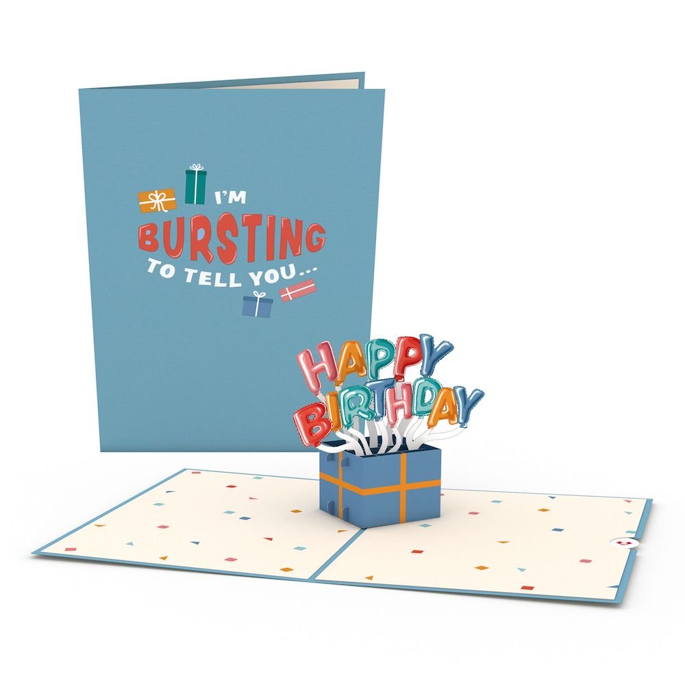 Lovepop - Alles Gute zum Geburtstag Burst 3D Pop - Up Karte - Onlineshop für außergewöhnliche Grußkarten und Paper Art - Online kaufen