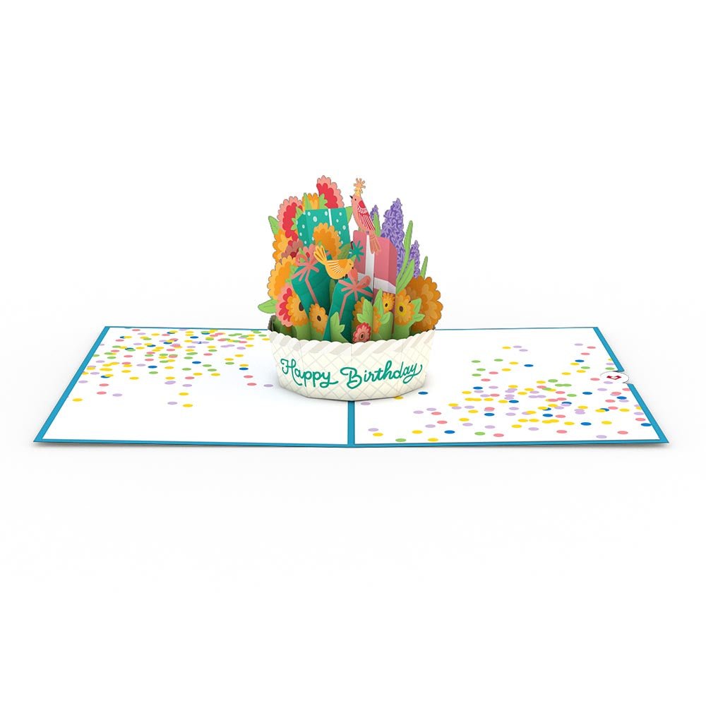 Lovepop - Alles Gute zum Geburtstag - Korb 3D Pop - Up Karte - Onlineshop für außergewöhnliche Grußkarten und Paper Art - Online kaufen