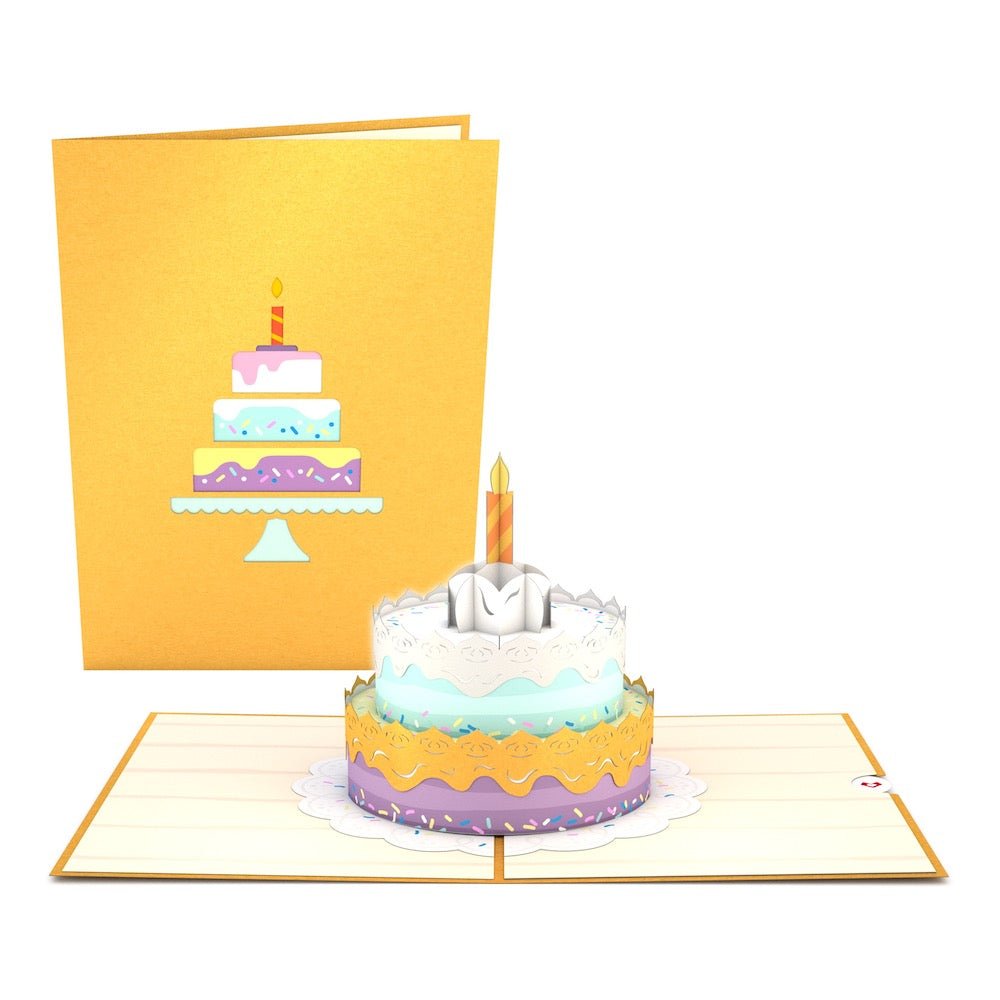 Lovepop - Alles Gute zum Geburtstag - Kuchen 3D Pop - Up Karte - Onlineshop für außergewöhnliche Grußkarten und Paper Art - Online kaufen