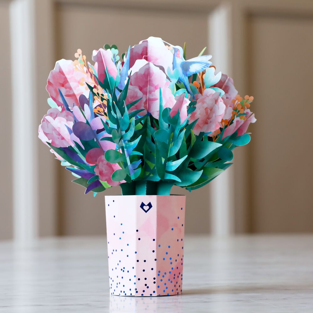 Lovepop - Aquarell Rosenstrauß 3D Pop - Up Bouquet - Onlineshop für außergewöhnliche Grußkarten und Paper Art - Online kaufen