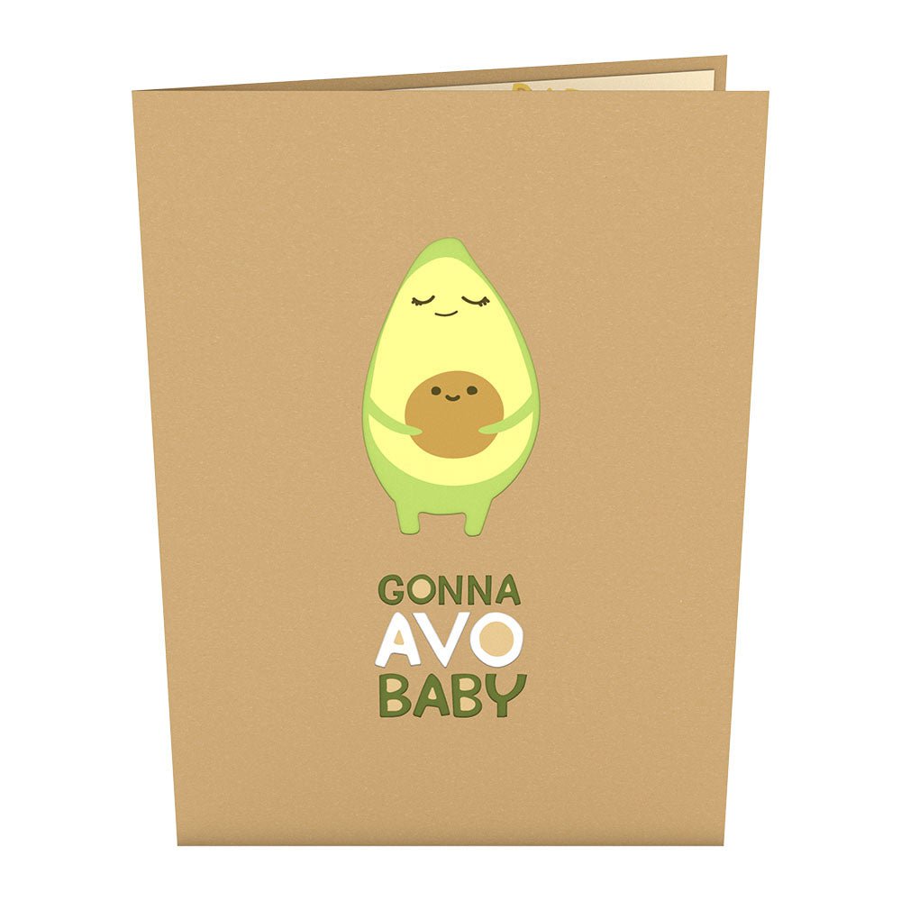 Lovepop - Avocado Baby 3D Pop - Up Karte - Onlineshop für außergewöhnliche Grußkarten und Paper Art - Online kaufen