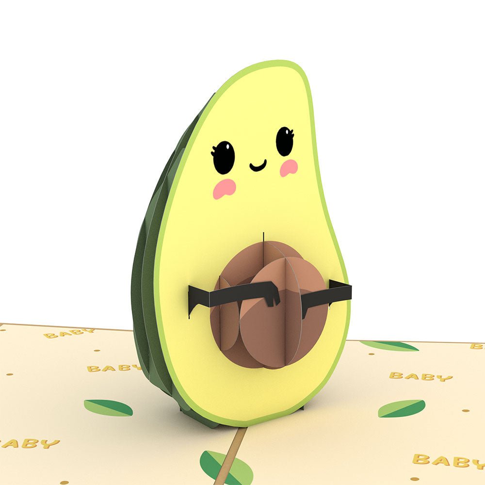 Lovepop - Avocado Baby 3D Pop - Up Karte - Onlineshop für außergewöhnliche Grußkarten und Paper Art - Online kaufen