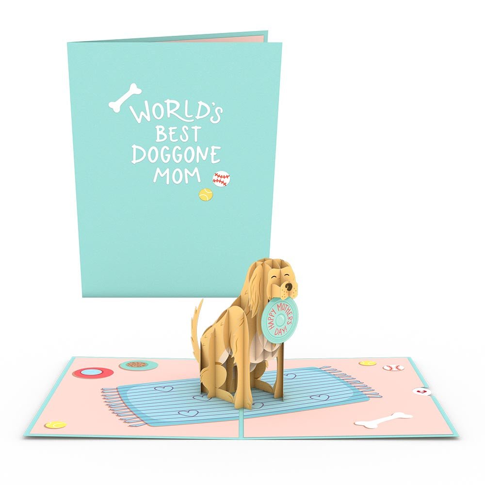 Lovepop - Beste Doggone Mom Hunde Muttertag 3D Pop - Up Karte - Onlineshop für außergewöhnliche Grußkarten und Paper Art - Online kaufen