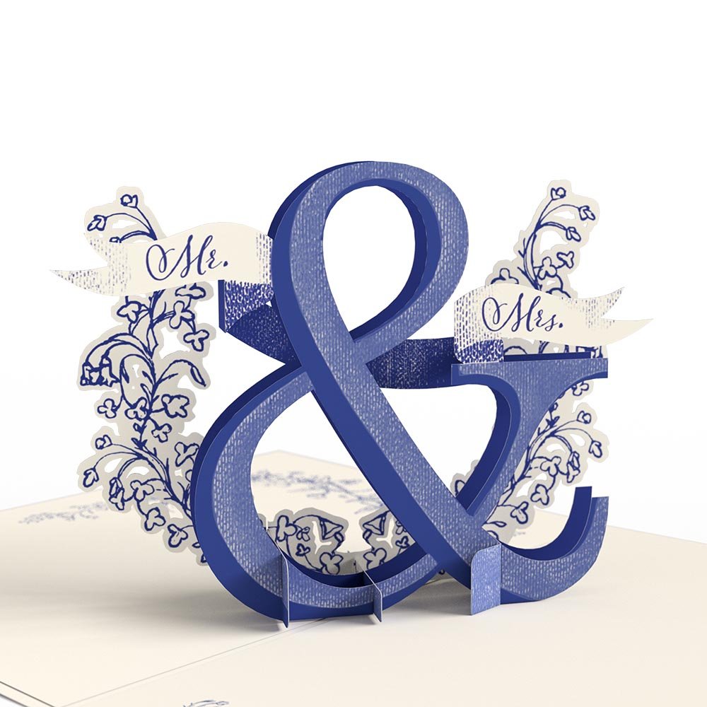 Lovepop - Better Together Mr. & Mrs. 3D Pop - Up Karte - Onlineshop für außergewöhnliche Grußkarten und Paper Art - Online kaufen