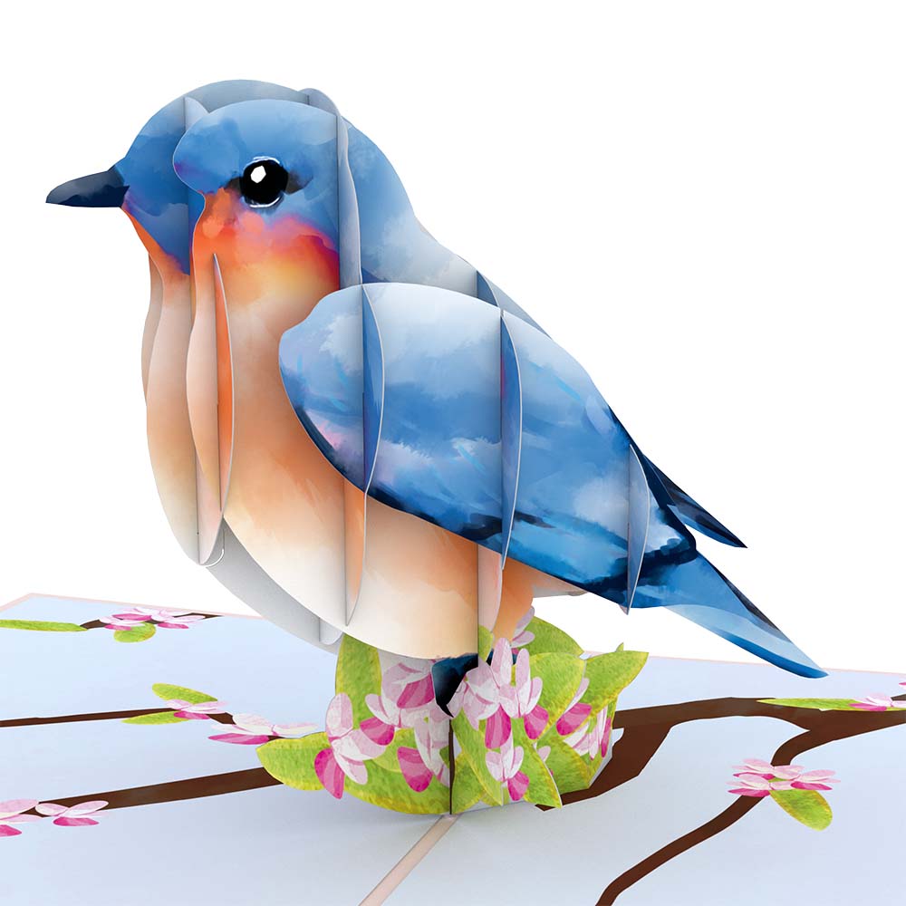 Lovepop - Blauer Vogel Muttertags - 3D Pop - Up Karte - Onlineshop für außergewöhnliche Grußkarten und Paper Art - Online kaufen