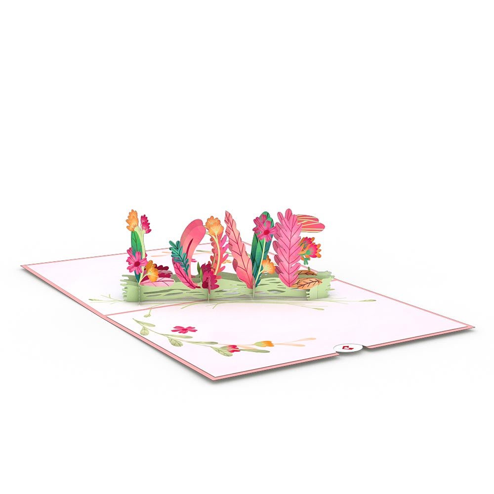 Lovepop - Blumenliebe - Love 3D Pop - Up Karte - Onlineshop für außergewöhnliche Grußkarten und Paper Art - Online kaufen