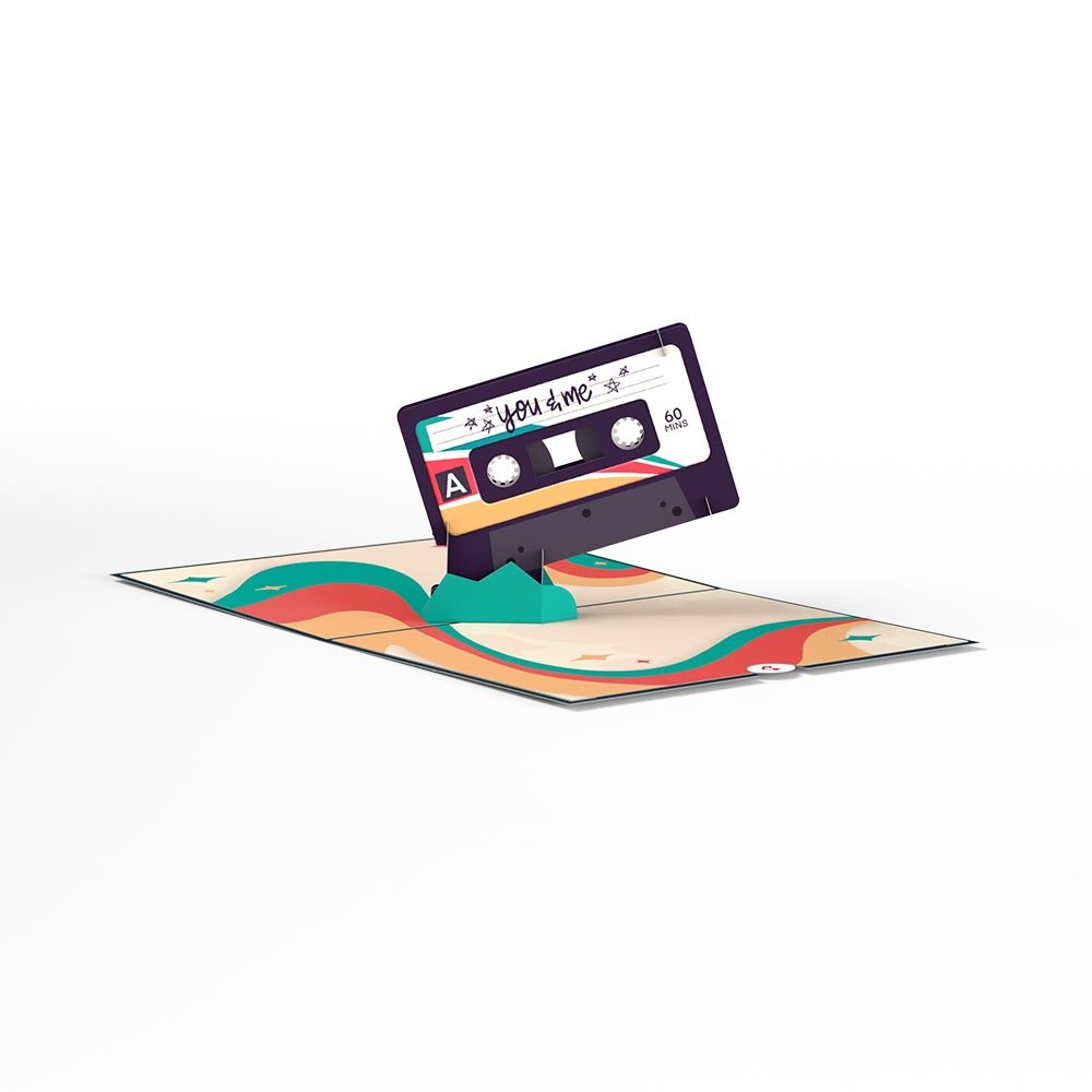 Lovepop - Die perfekte Mixtape 3D Pop - Up Karte - Onlineshop für außergewöhnliche Grußkarten und Paper Art - Online kaufen