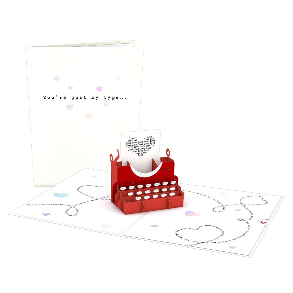 Lovepop - Du bist genau mein Typ 3D Pop - Up Karte - Onlineshop für außergewöhnliche Grußkarten und Paper Art - Online kaufen