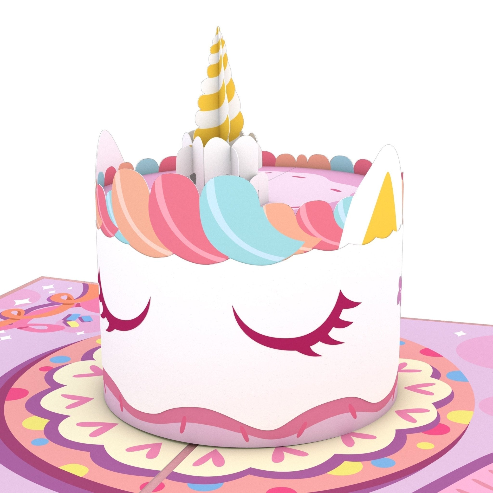 Lovepop - Einhorn - Kuchen 3D Pop - Up Karte - Onlineshop für außergewöhnliche Grußkarten und Paper Art - Online kaufen