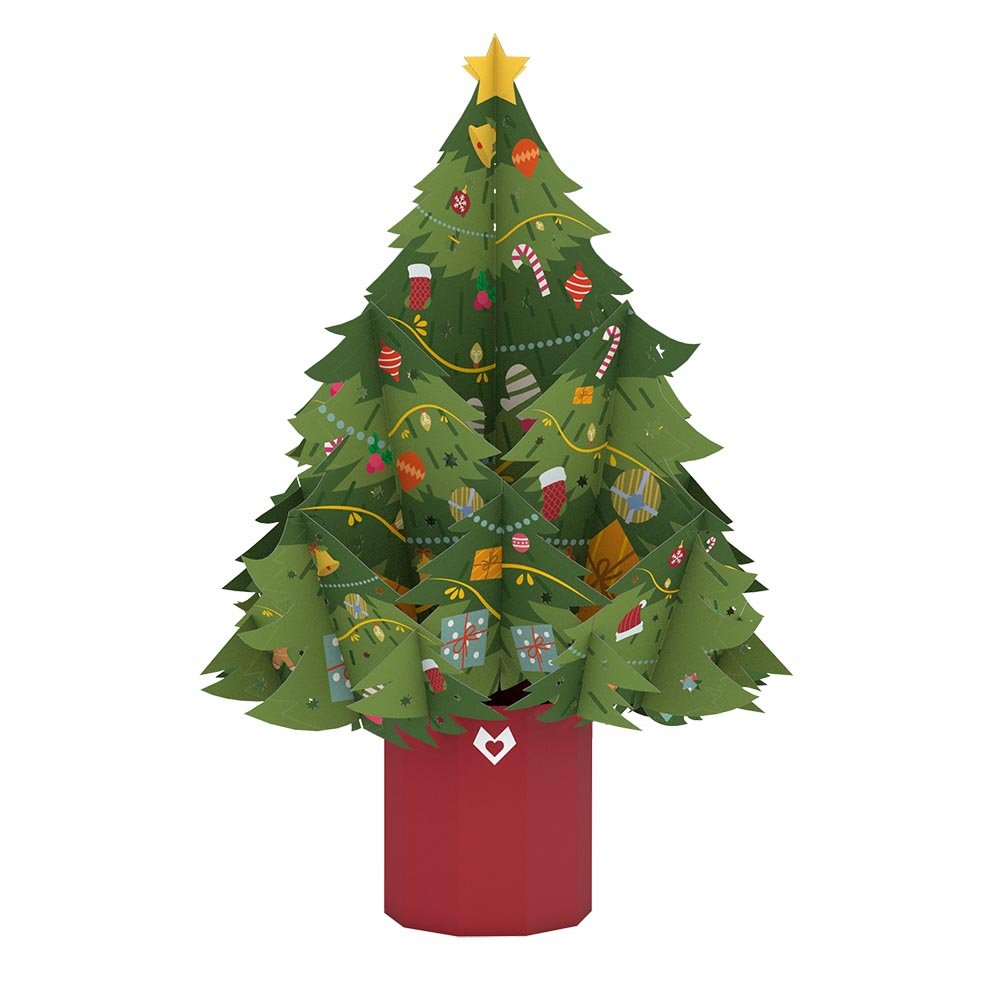 Lovepop - Festlicher Weihnachtsbaum 3D Pop - Up Bouquet - Onlineshop für außergewöhnliche Grußkarten und Paper Art - Online kaufen