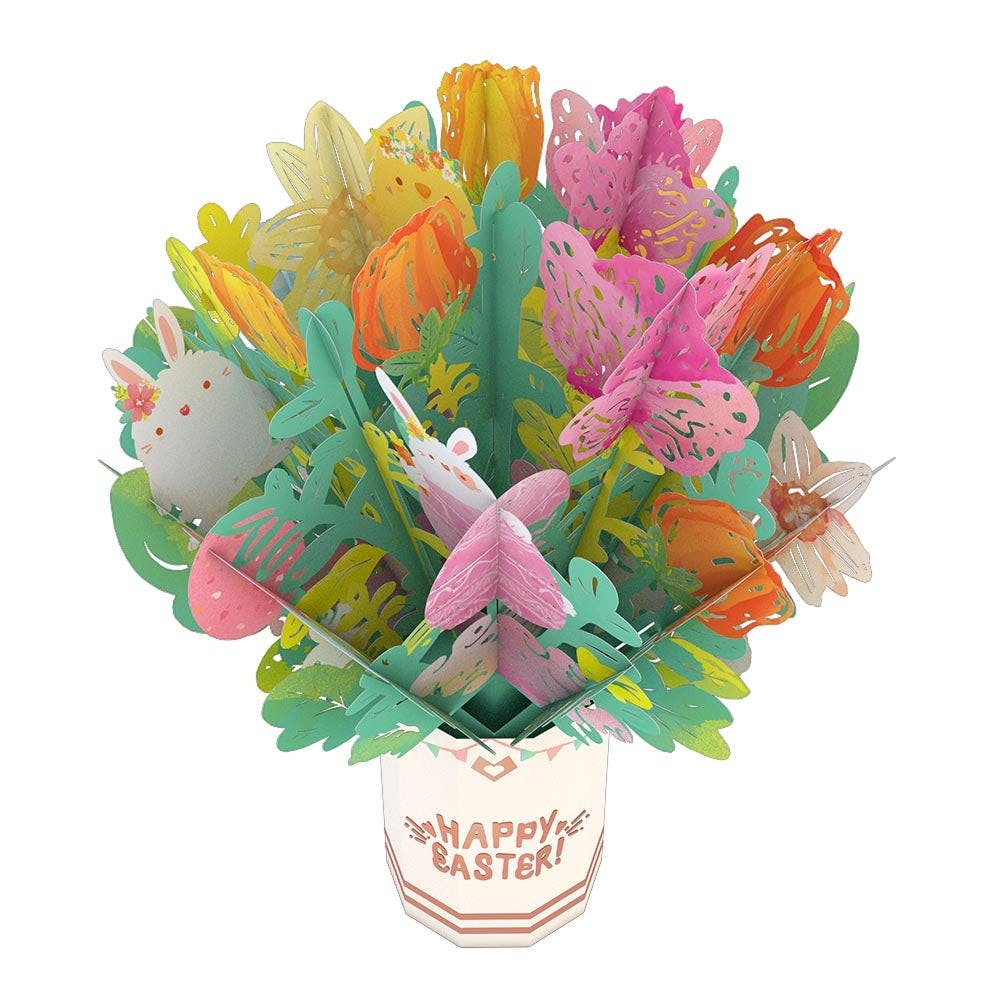 Lovepop - Frohe Ostern 3D Pop - Up Karte + Bouquet Set - Onlineshop für außergewöhnliche Grußkarten und Paper Art - Online kaufen